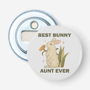 Best Bunny Aunt Ever Cute Kawaii Family Party  Bottle Opener