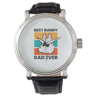 Best Bunny Dad Ever Rabbit cute bunny Watch
