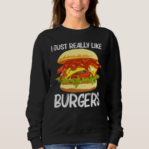 Best Burger Design For Men Women Hamburger Sandwic Sweatshirt
