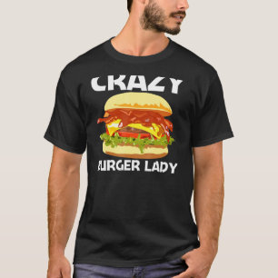 Best Burger Design For Women Mum Hamburger Sandwic T-Shirt