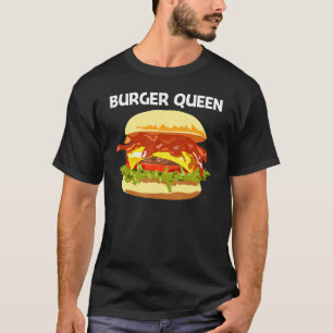Best Burger Design For Women Mum Hamburger Sandwic T-Shirt
