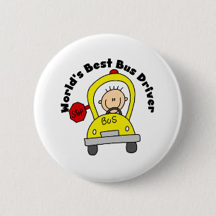 Best Bus Driver 6 Cm Round Badge
