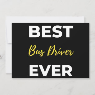 Best Bus Driver Ever Holiday Card