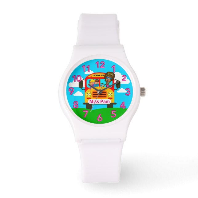 Best Bus Driver Gifts PERSONALIZED Women's Watches (Front)