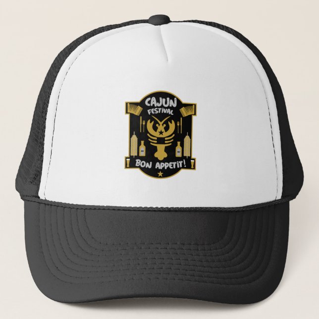Best Cajun Cooks  Apron Trucker Hat (Front)