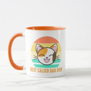 Best Calico Dad Ever Cute Calico Cat Lover Mug