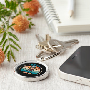 Best Cam Op - Retro Style Premium Round Key Ring