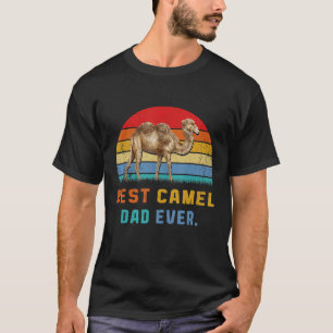 Best Camel Dad Ever Animal Love Retro Vintage Styl T-Shirt