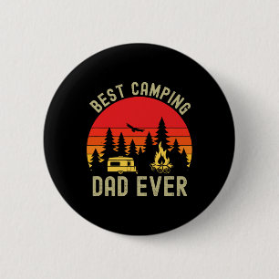Best Camping Dad Ever Camping Father's Day 6 Cm Round Badge