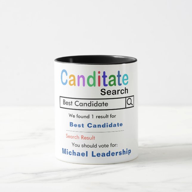 Best Candidate Vote Mug (Center)