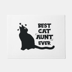 Best Cat Aunt Ever Cat Lover Doormat
