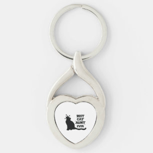 Best Cat Aunt Ever Cat Lover Key Ring
