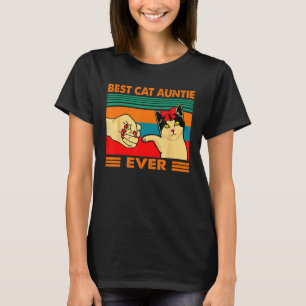 Best Cat Auntie Ever Women Vintage Bump Fit Mother T-Shirt