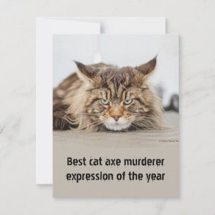 Best cat axe murderer expression