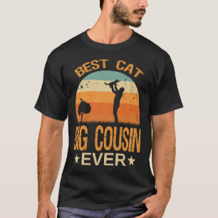 Best Cat BIG COUSIN Ever Retro Vintage T-Shirt