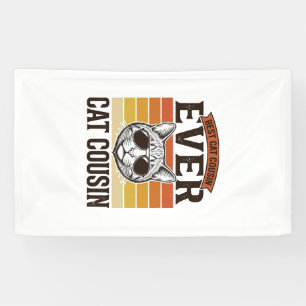 Best Cat Cousin Ever Vintage Cat Shirt Design_1 Banner