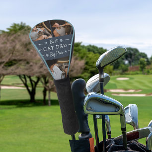 Best Cat Dad By Par   3 Photo Golf Head Cover