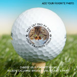 Best CAT DAD By Par Paw Print Custom Photo Golf Balls<br><div class="desc">Best Dad By Par ... Two of your favourite things , golf and your cat ! Now you can take your best friend with you as you play 18 holes . Customise these wilson golf balls with your cats favourite photo and name . Great gift to all golf and cat...</div>