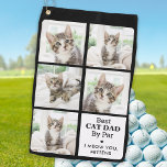 Best CAT DAD By Par - Personalised 5 Photo Collage Golf Towel<br><div class="desc">Best Cat Dad By Par ... Two of your favourite things , golf and your cat ! Now you can take them with you as you play 18 holes . Customise these golf towel with your cats favourite photos and name. Whether it's a dad birthday, fathers day or Christmas, these...</div>
