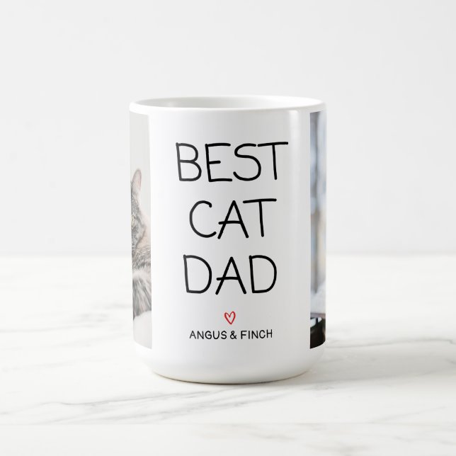 Best Cat Dad Coffee Mug (Center)