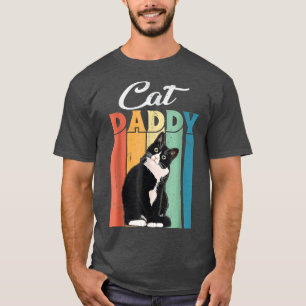 Best Cat Dad Daddy Ever Cat Lover Vintage Funny Fa T-Shirt