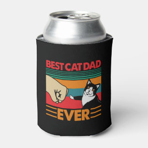 Best Cat Dad Ever Can Cooler