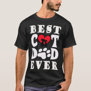 Best Cat Dad Ever Cat Daddy Father Day Xmas T-Shirt