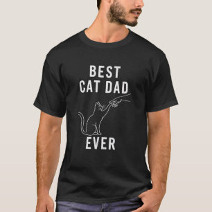 Best Cat Dad Ever Cat Daddy Fist Bump Meow Kitten T-Shirt