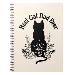 Best Cat Dad Ever Cat Lover Gift Notebook