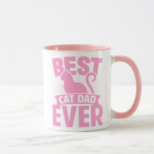 Best Cat Dad Ever - Cat Silhouette Mug