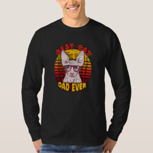 Best Cat Dad Ever Cat Sphynx Cat Kitten Animal T-Shirt