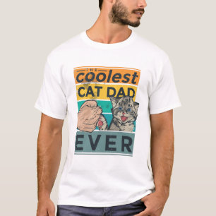 Best cat dad ever cool design T-Shirt