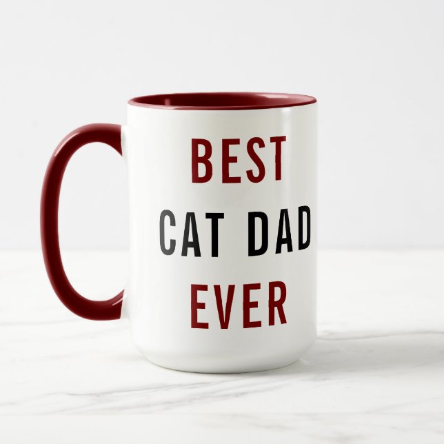 Best Cat Dad Ever | Custom Father’s Day Mug (Left)