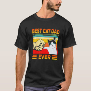 Best Cat Dad Ever Dad Fishing T-Shirt