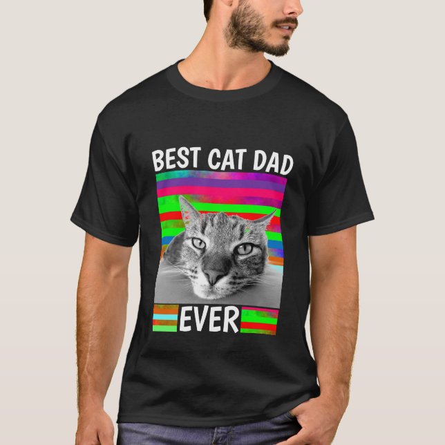 BEST CAT DAD EVER DARK MENS T-Shirt (Front)