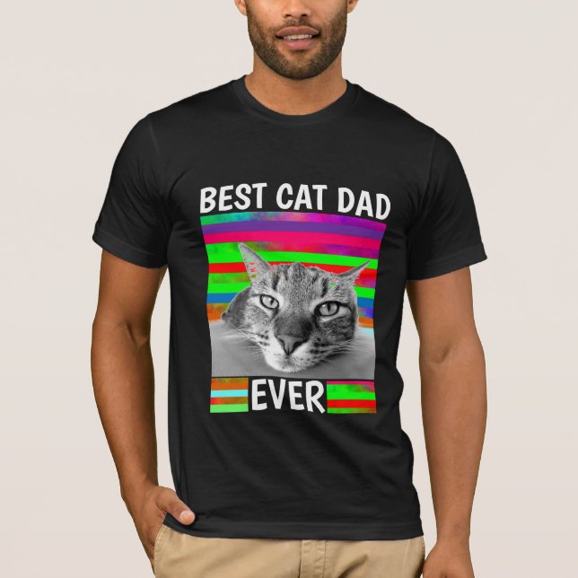 BEST CAT DAD EVER DARK MENS T-Shirt (Front)