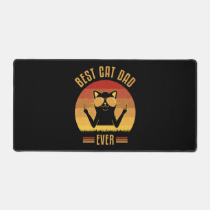 Best Cat Dad Ever Desk Mat