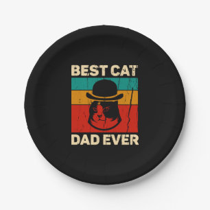 Best Cat Dad Ever Father s Day Gift Paper Plate