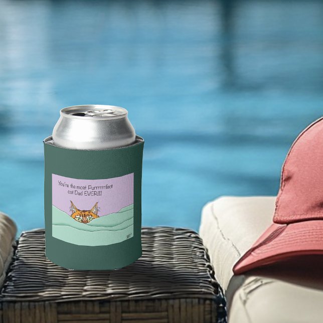 Best Cat Dad Ever! Father's Day Can Cooler (Creator Uploaded)