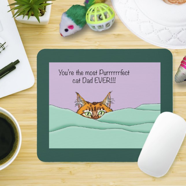 Best Cat Dad Ever! Father's Day Mouse Pad (Creator Uploaded)