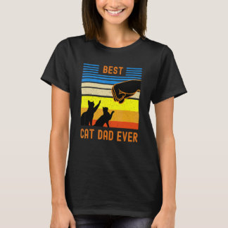 Best Cat Dad Ever Fist Bump For Fur Daddies T-Shirt