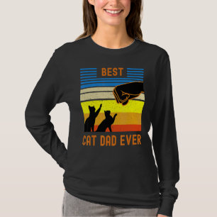 Best Cat Dad Ever Fist Bump For Fur Daddies T-Shirt