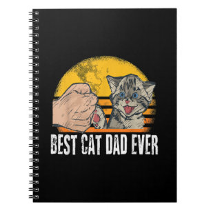 Best Cat Dad Ever Funny Cat Daddy Father Gift Notebook