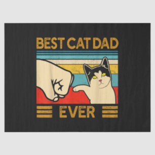 Best Cat Dad Ever Funny Cat Daddy Tissue Paper
