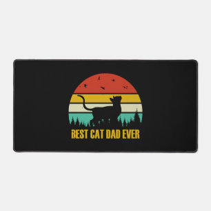 Best Cat Dad ever Geschenk Desk Mat