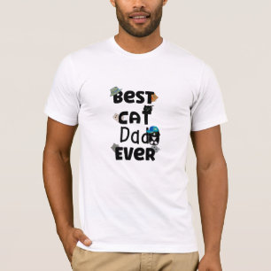 Best Cat Dad Ever Gone Fishing Cute Cats T-Shirt