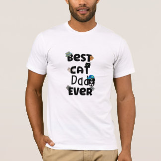 Best Cat Dad Ever Gone Fishing Cute Cats T-Shirt