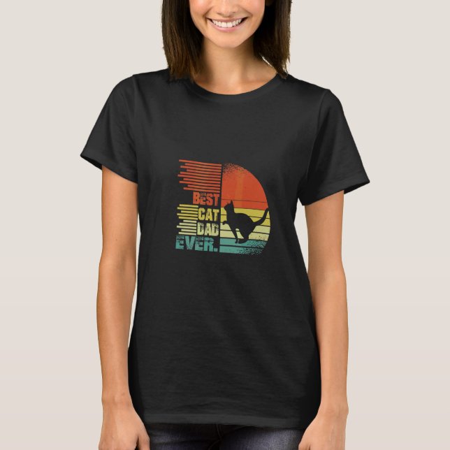 Best Cat Dad Ever  Graphic Dad  Tee (Front)