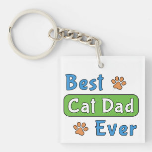 Best Cat Dad Ever Key Ring