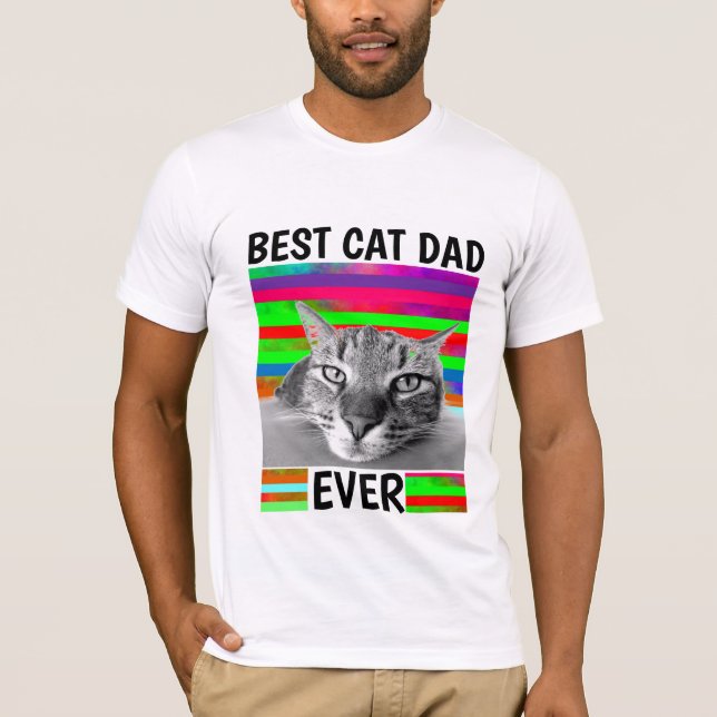 BEST CAT DAD EVER MENS T-SHIRTS (Front)